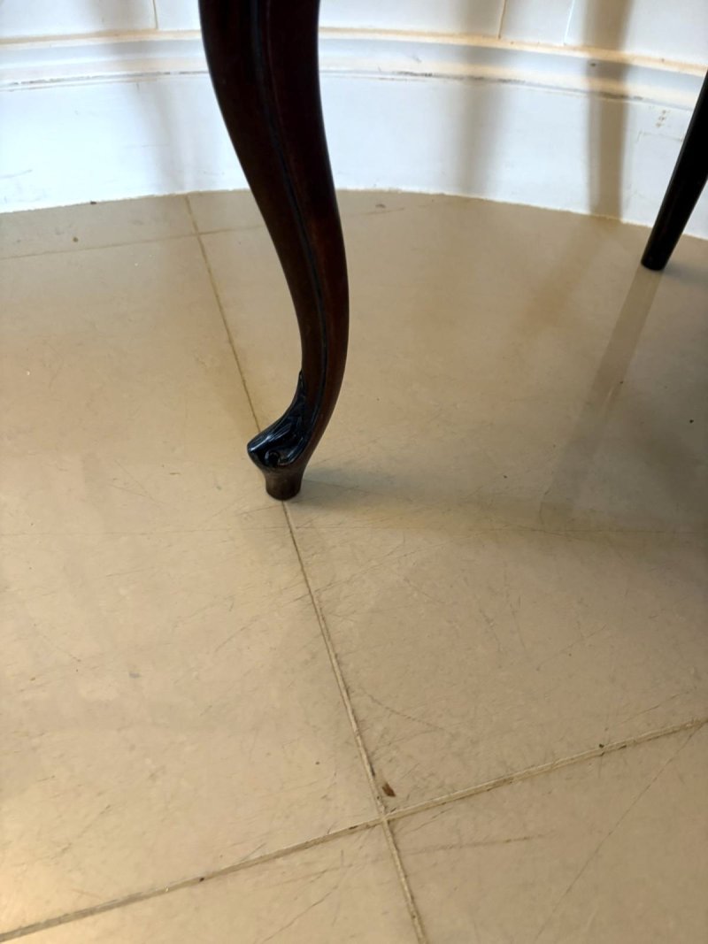 Antique Victorian Quality Carved Mahogany Desk Chair - Image 11